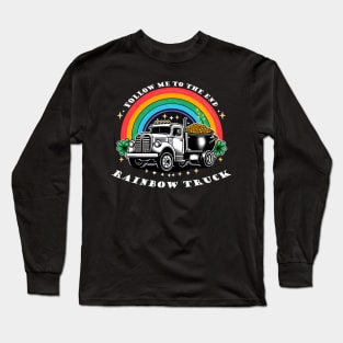 Rainbow Ride Vintage Truck Long Sleeve T-Shirt